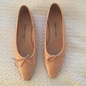 BLAHNIK Ballet Flats, 38.5, cream/pink